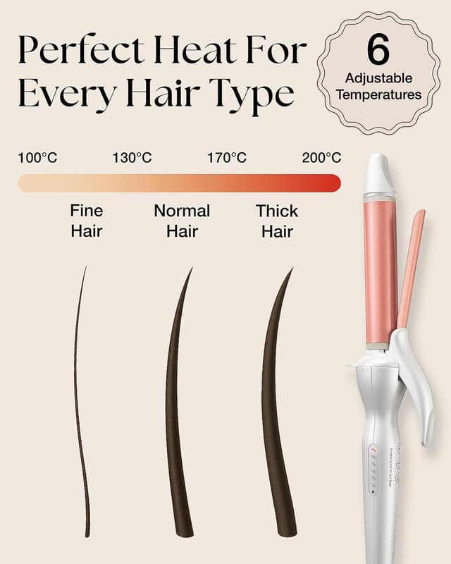 Thumbnail 4 de Lily England 25mm Ceramic Curling Wand for Hair 🎀