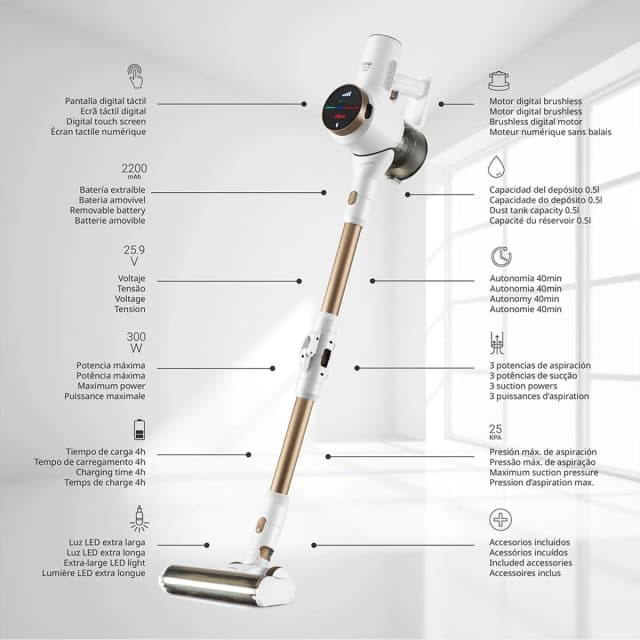 Thumbnail 3 de Ufesa Inspire Z5 Digital 25,9V aspirador de escoba 🧹