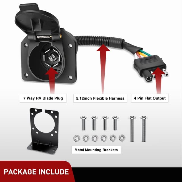 Thumbnail 4 de Nilight 4 Way to 7 Way Trailer Adapter