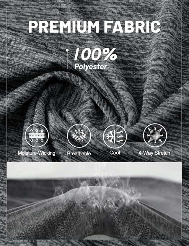 Detalle de MAGCOMSEN Herren Sportshirt Kurzarm – schnelltrocknendes Funktionsshirt mit Reflektoren