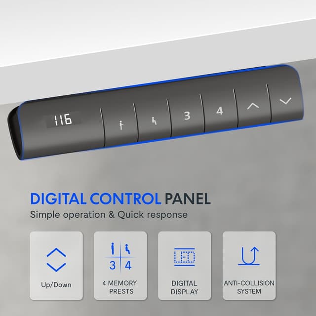 Thumbnail 4 de FLEXISPOT Höhenverstellbares Tischgestell 60–125 cm