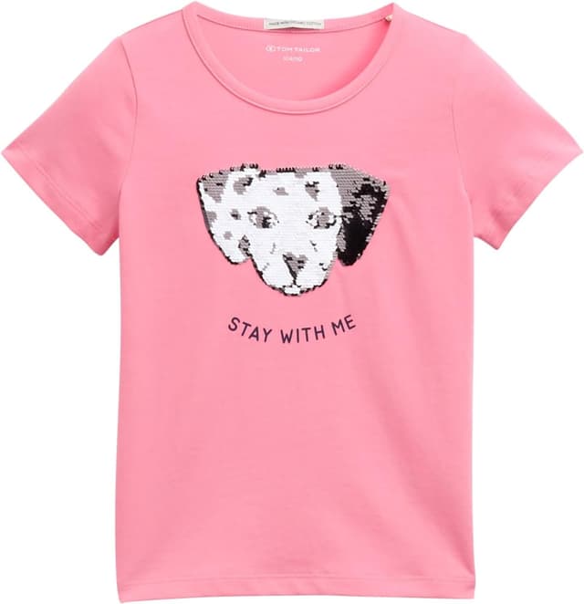 Detalle 2 de TOM TAILOR 1045122 t-shirt bambine e ragazze in cotone con paillettes reversibili