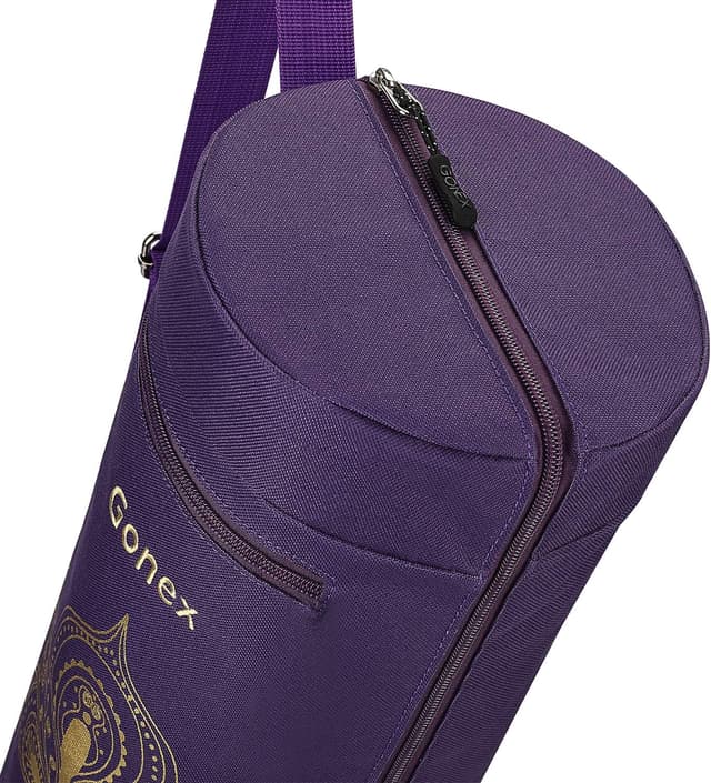 Detalle de Gonex Yoga Mat Bag (Full-Zip) – Waterproof Oxford Carry Bag with 2 Cargo Pockets & Adjustable Strap