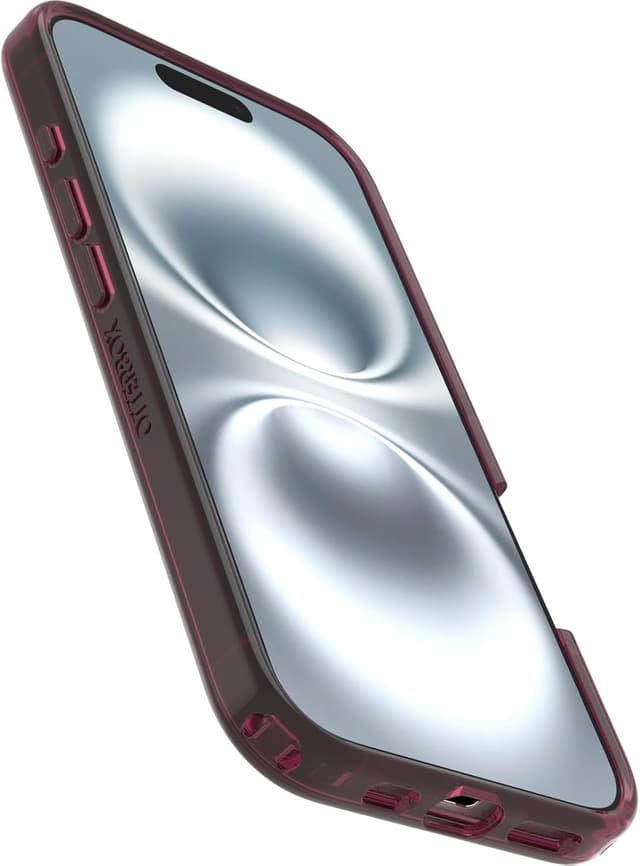 Detalle de OtterBox Symmetry Series Clear MagSafe iPhone 16 📱 Anticaídas