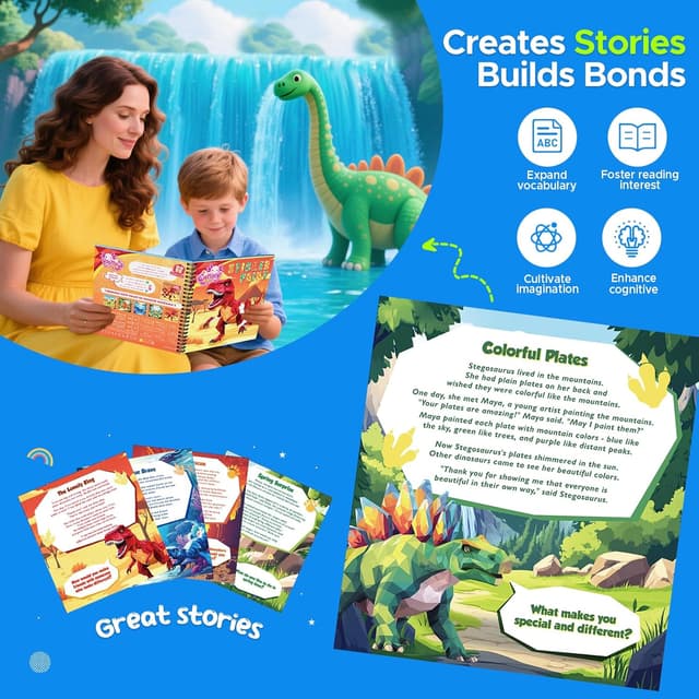 Detalle de Kinder Stickerbuch mit Geschichten, 4 Stück