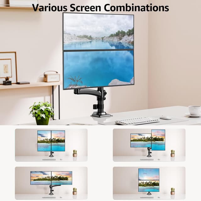 Thumbnail 4 de MOUNTUP EU6016B dual monitor arm 675mm height