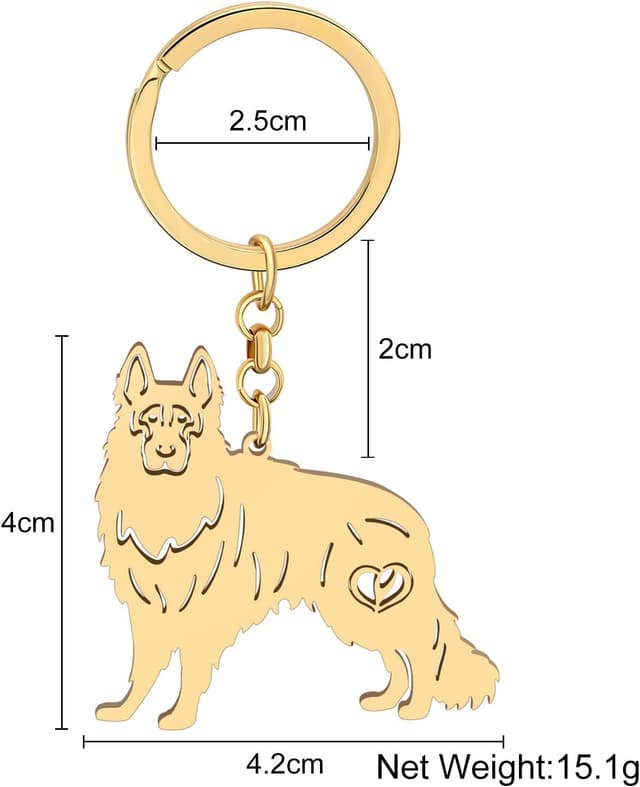 Thumbnail 4 de DOWAY Cute Whippet Dog Keychain