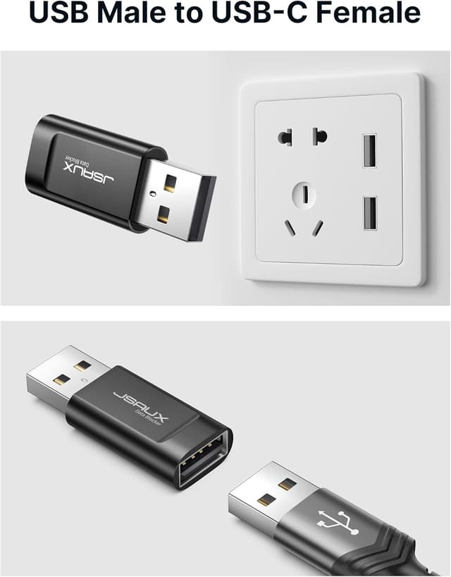 Detalle de JSAUX Lot de 4 bloqueurs de données USB 🔌