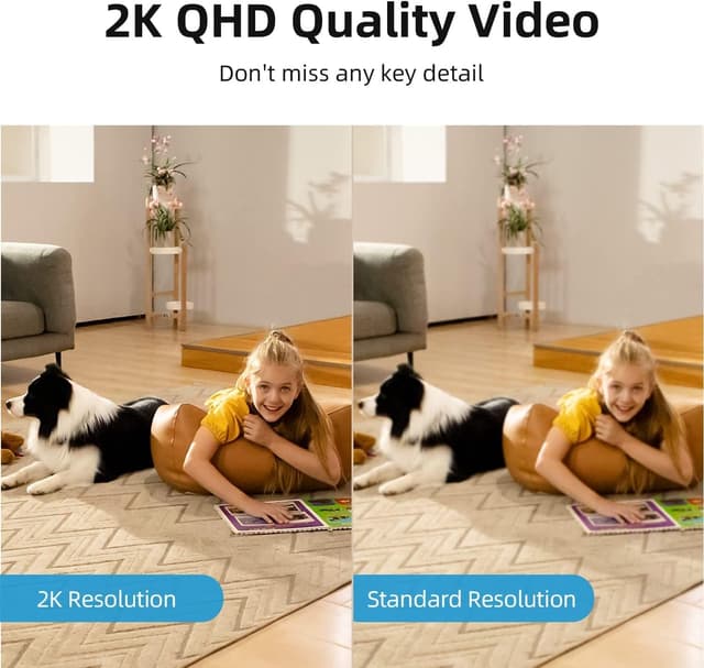 Detalle 2 de aosu 4MP 2.5K Cámara Vigilancia WiFi Interior