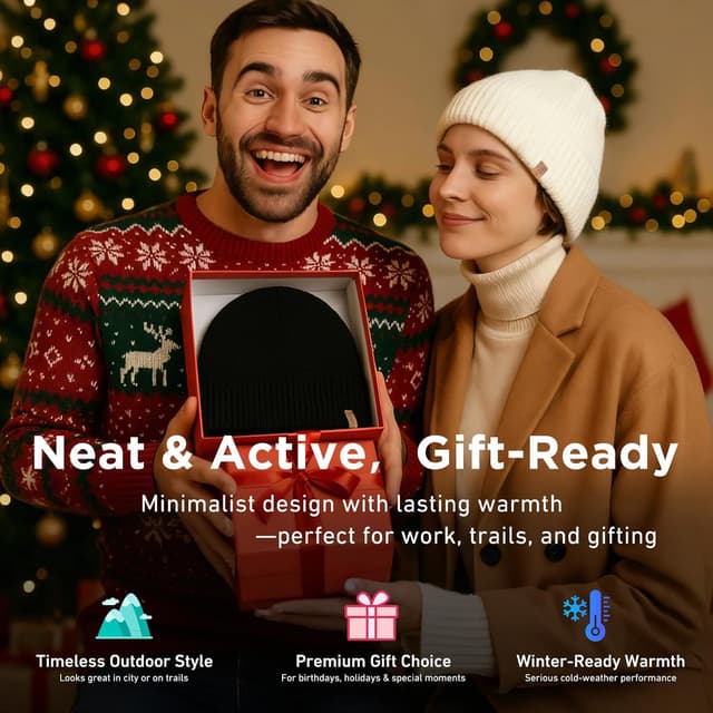 Thumbnail 5 de TOP-EX PolarWool Oversized Merino Wool Beanie 3 Sizes