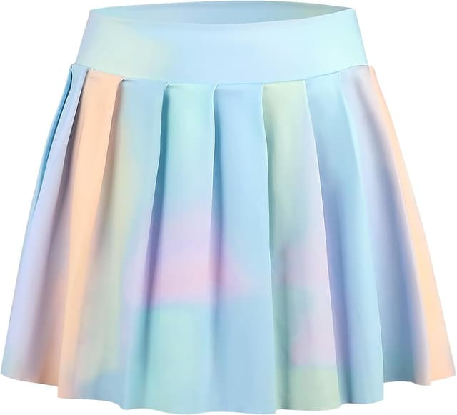 Detalle de Bezioner Mädchen-Tennisrock / Plissierter Skorts-Rock mit Innenhose und Taschen