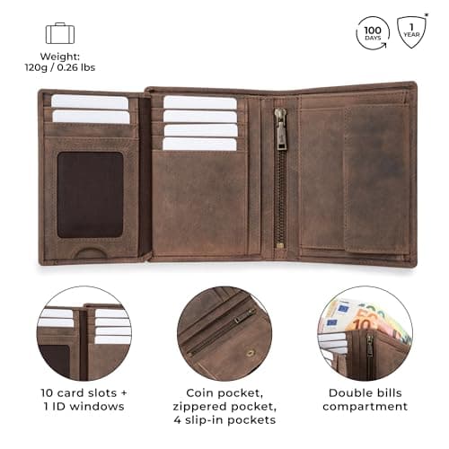 Thumbnail 3 de Berliner Bags Thomas Portefeuille cuir marron ⚙