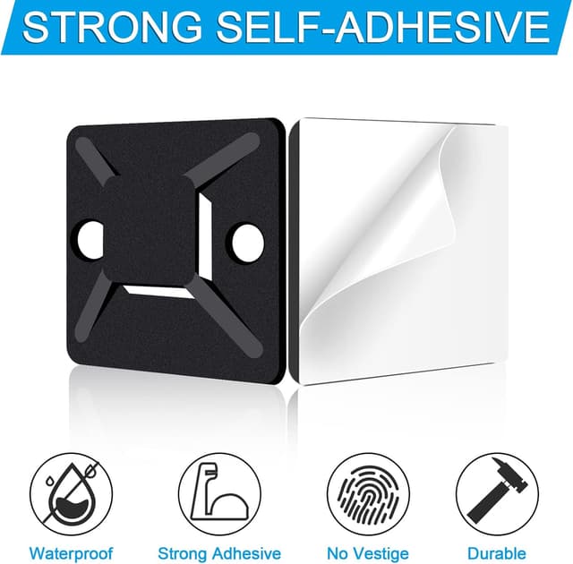 Detalle de JatilEr cable tie mounts pack 200