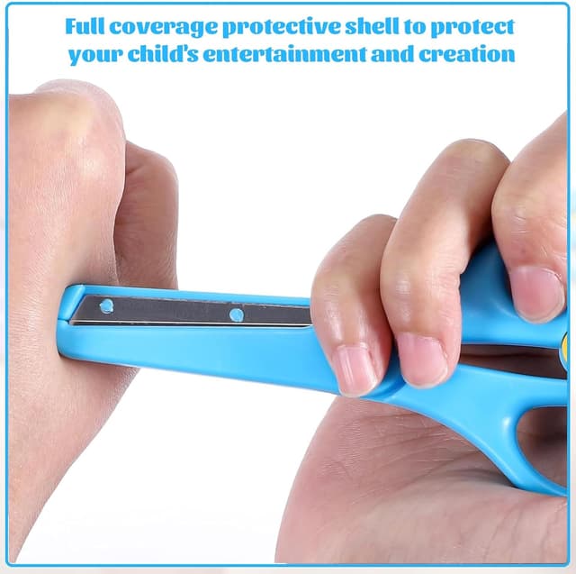 Detalle 2 de 4 Pcs Kids Scissors 93 Paper-Cuts, Safety Edge ✂