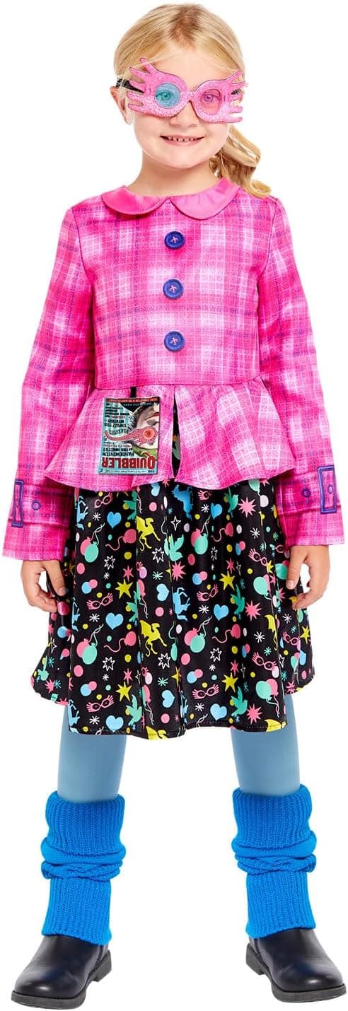 Detalle de amscan Girls Offiziell lizenziertes Harry-Potter Luna-Lovegood-Kinderkostüm