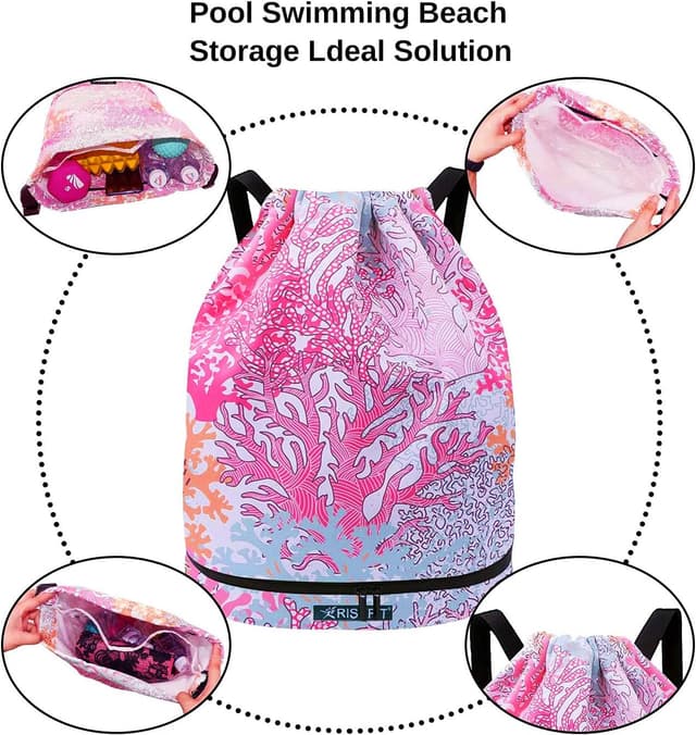 Detalle 2 de Risefit Waterproof Drawstring Gym Bag 13