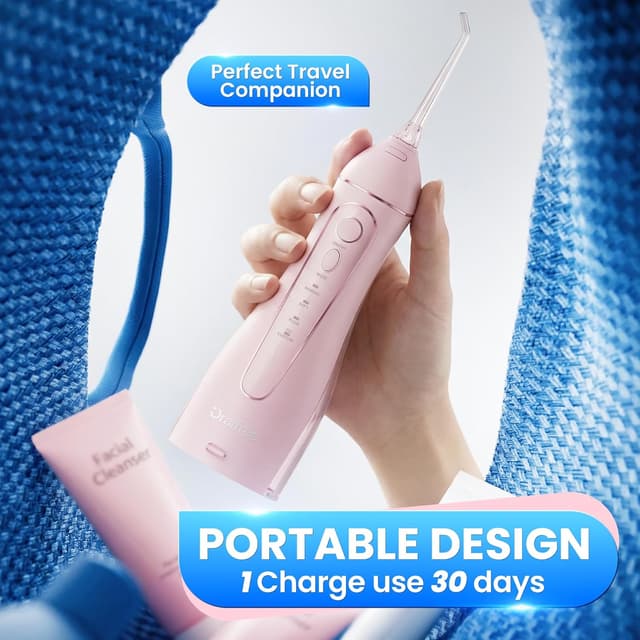 Detalle 2 de Oralfree Cordless Water Flosser Teeth Picks for Dental Braces (Rechargeable, IPX7)