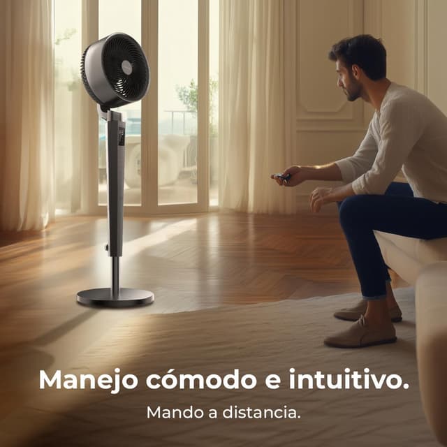 Detalle de Cecotec Ventilatore da piantana Circolatore d’aria Energysilence 2400 Cyclone Noir, 40W