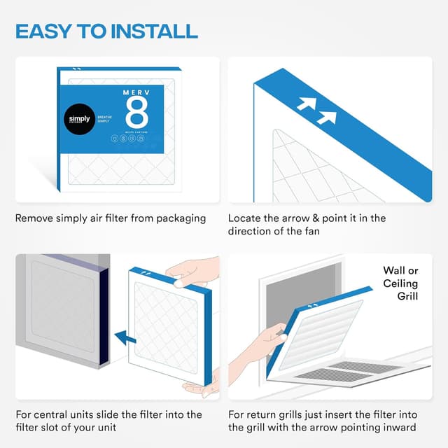 Thumbnail 6 de Simply MERV 8 Air Filter 16 x 25 x 4, 6-Pack ๐