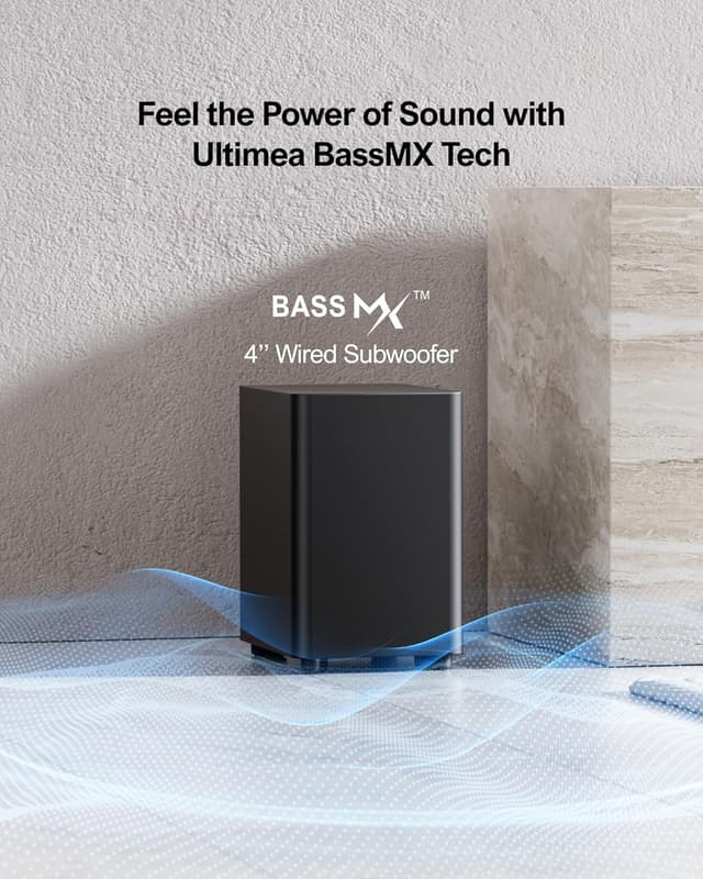 Thumbnail 6 de ULTIMEA Aura A50 Pro : barre de son 5.1ch avec Dolby Atmos pour TV, HDMI eARC, App et caisson 4