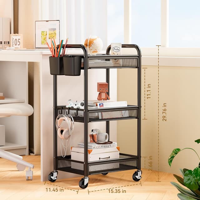 Thumbnail 5 de YASONIC 3 Tier Rolling Cart