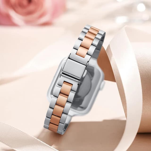 Detalle de Women Slim Stainless Steel Chain Strap for Apple Watch 38/40/41/42/44/45/46/49mm
