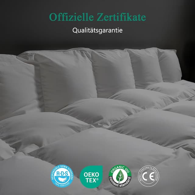 Thumbnail 5 de APSMILE Daunendecke 155x220 Ganzjahres