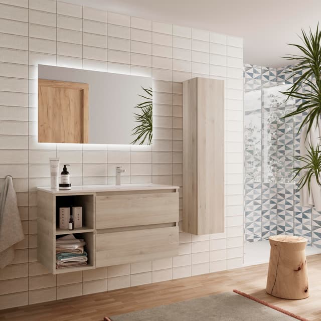 Detalle 2 de Salgar Bequia Plus mueble baño 2 cajones y lavabo 1 poza