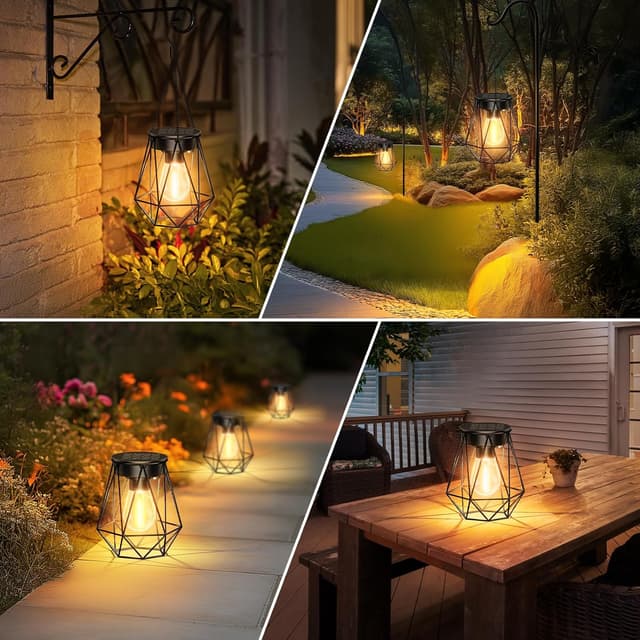 Thumbnail 6 de RECHOO solar garden lanterns 2 pack