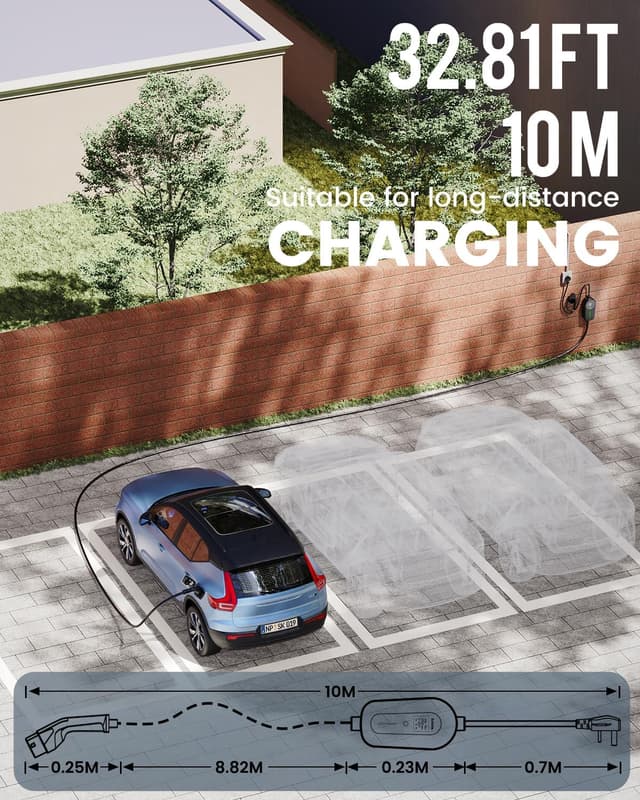 Detalle de EzGoGo EV Charger Type 2 3kW 10m đź“—