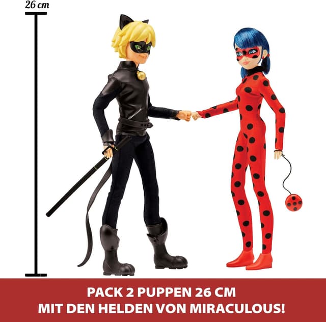 Thumbnail 1 de BANDAI Miraculous Pack mit 2 Gelenkpuppen 26 cm