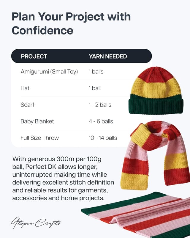 Thumbnail 6 de Utopia Crafts filage DK 3 x 100 g burgundy ⚙