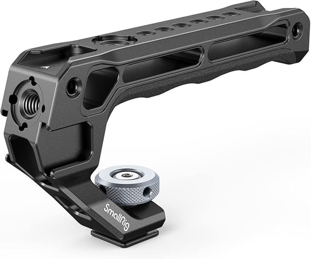 Detalle de SMALLRIG Top Handle Lite con 5 Cold Shoes y Adaptador 🎥