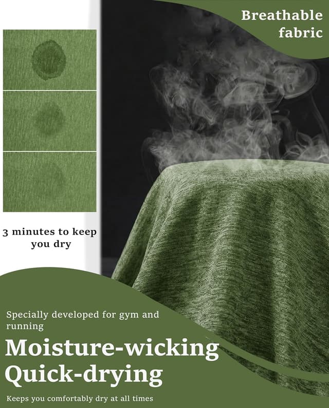 Detalle de MAGCOMSEN Men’s Running T-Shirts Short Sleeve Quick Dry Gym Workout Tops