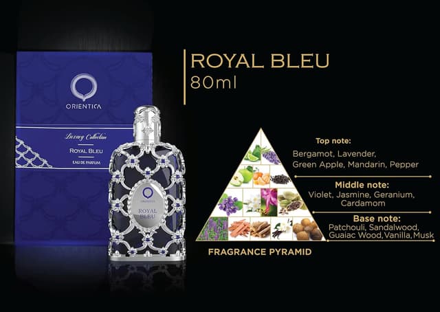 Detalle 2 de Orientica Royal Blue Eau de Parfum Spray 80 ml unisex con vaniglia e muschio