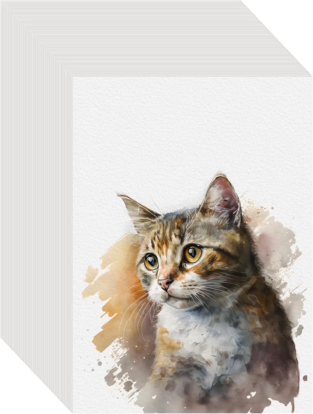 Detalle de 100PCS 5x7 Watercolor Paper Pad 140lb/300g ๐จ