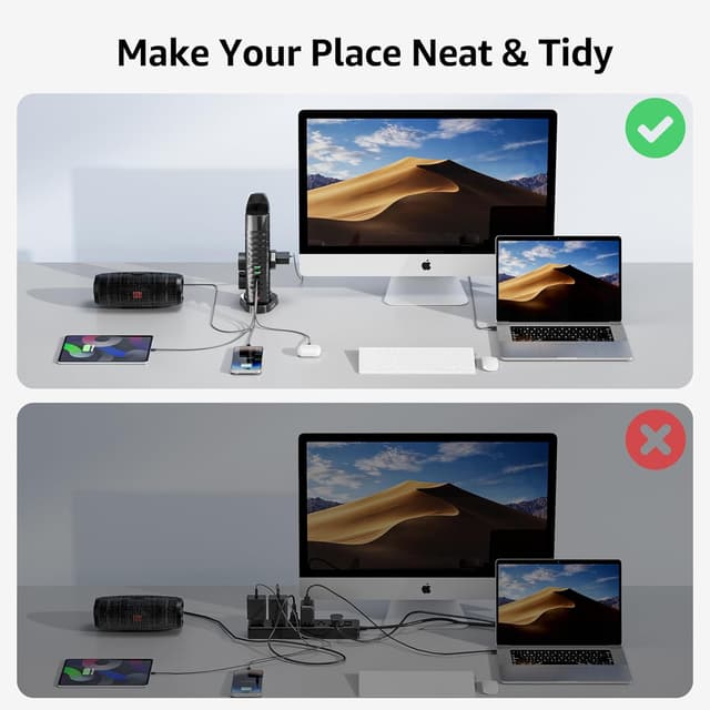 Thumbnail 5 de Hotimy Tower Extension Lead 4M with 8 Outlets and 6 USB ⚡