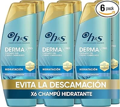 Detalle de Head & Shoulders DermaXPro Champú Anticaspa 6x300ml 🥥