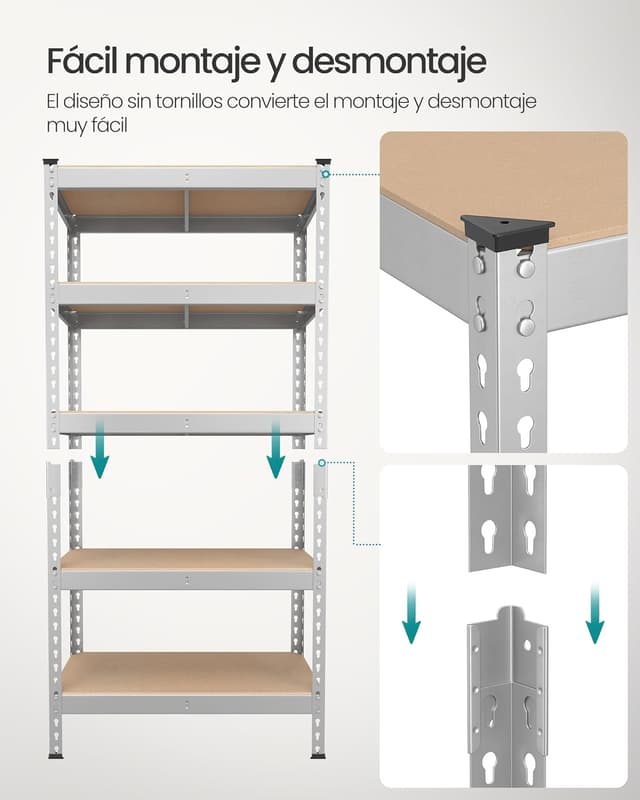 Thumbnail 5 de SONGMICS Estantería 5 Niveles 875 kg