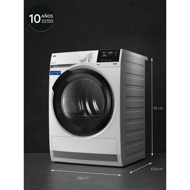 Detalle de AEG TR718EBOB Secadora 8 kg, bomba de calor