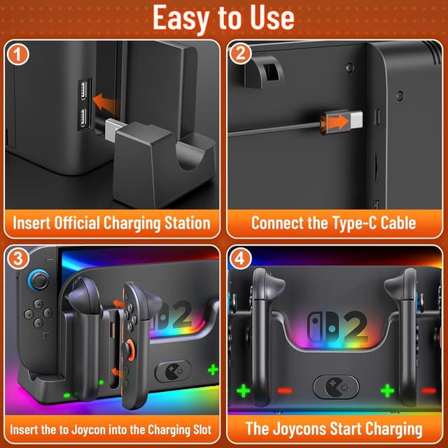 Thumbnail 5 de Wenocally Switch 2 Charger Dock