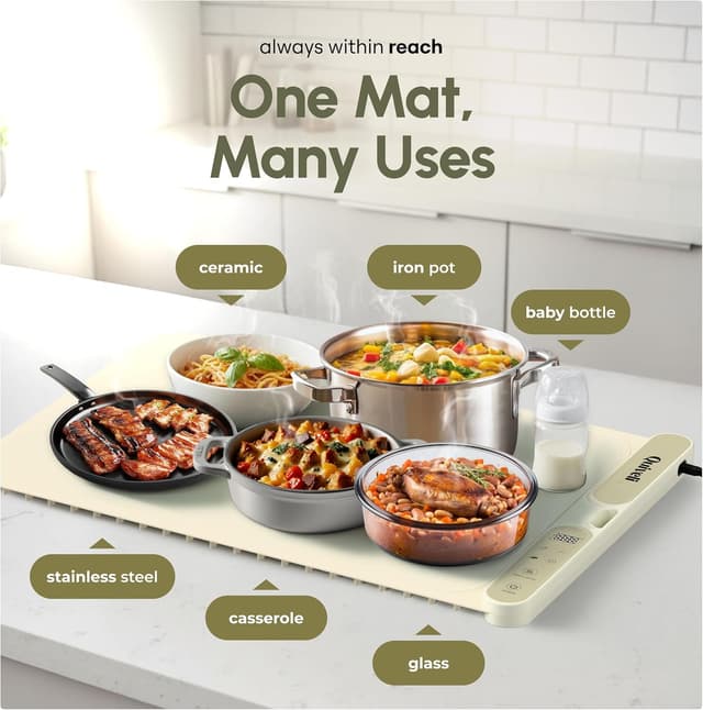 Thumbnail 4 de Quiveli Plateful Food Warming Mat 24x15"