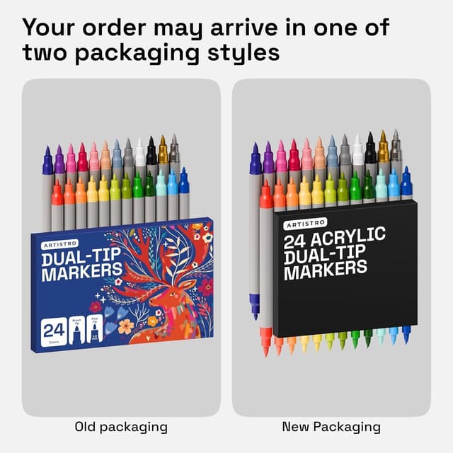 Thumbnail 6 de ARTISTRO Acrylstifte 24 Farben – Doppelspitze 🎨