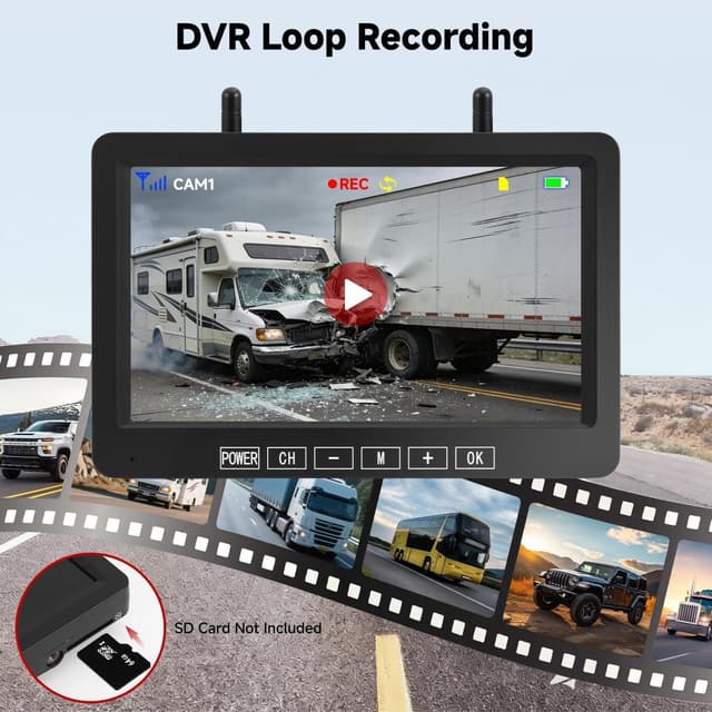 Thumbnail 5 de Venluna Dual Wireless Backup Camera for Trailer