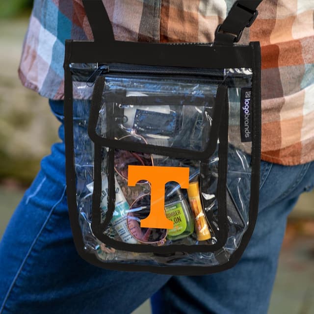 Detalle 2 de Logo Brands NCAA Tennessee Volunteers Gameday Clear Crossbody Bag (Stadium Approved)