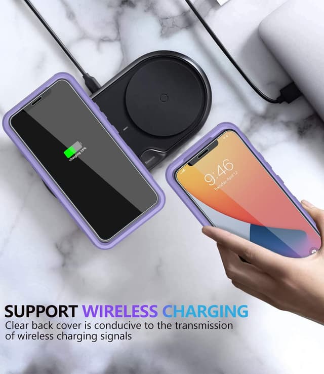 Thumbnail 6 de Diverbox iPhone 11 Case (Purple) with Tempered Glass Screen Protector – Shockproof, Drop-proof 3-in-1