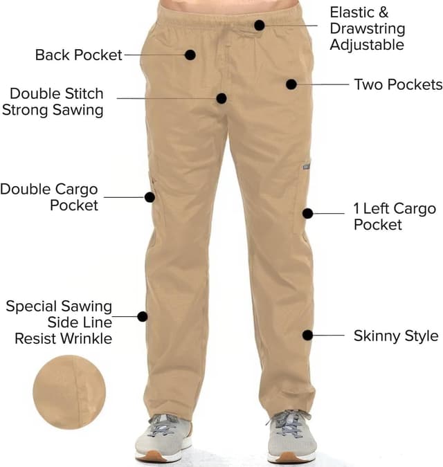 Detalle 2 de Scrubs set for comfort, 5 pockets