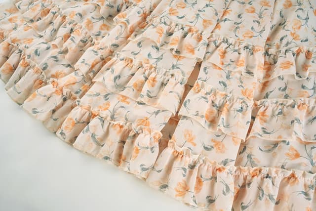 Thumbnail 4 de SCARLET DARKNESS Jupe maxi en mousseline