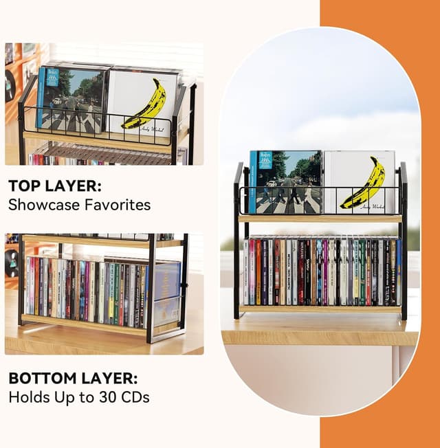 Thumbnail 2 de PAPAGIFTREE CD rack holds 60