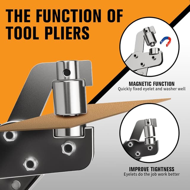 Detalle de TOWOT eyelet punch kit 500 pcs 10mm